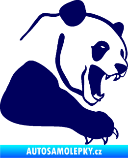 Samolepka Panda 010 pravá tmavě modrá