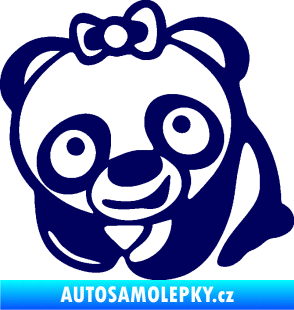 Samolepka Panda baby levá tmavě modrá