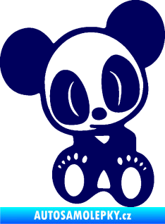 Samolepka Panda JDM levá tmavě modrá