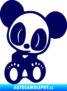 Samolepka Panda JDM pravá tmavě modrá
