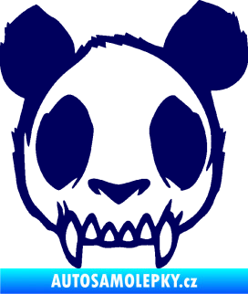 Samolepka Panda zombie  tmavě modrá