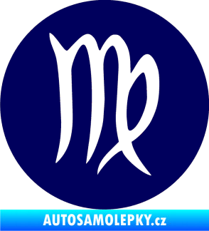 Samolepka Panna 001 - horoskop tmavě modrá