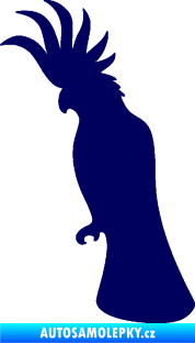 Samolepka Papoušek 003 levá tmavě modrá