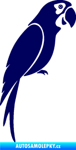 Samolepka Papoušek 009 pravá tmavě modrá