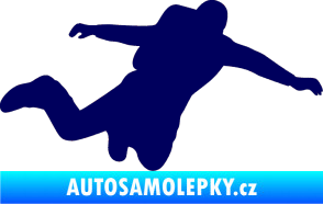 Samolepka Parašutista 001 pravá tmavě modrá