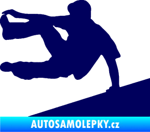Samolepka Parkour 001 levá tmavě modrá