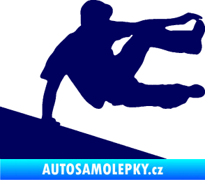 Samolepka Parkour 001 pravá tmavě modrá