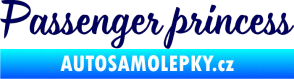 Samolepka Passenger Princess 001 nápis tmavě modrá