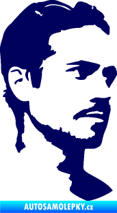 Samolepka Paul Walker 004 pravá tmavě modrá