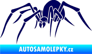 Samolepka Pavouk 002  levá tmavě modrá