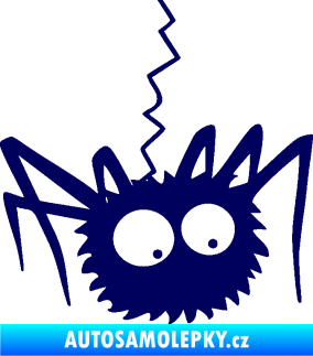 Samolepka Pavouk 020 pravá tmavě modrá