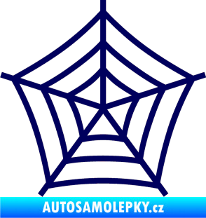 Samolepka Pavučina tmavě modrá