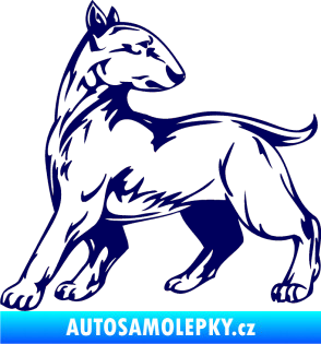 Samolepka Pes 011 levá tmavě modrá