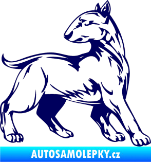 Samolepka Pes 011 pravá tmavě modrá