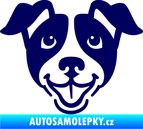 Samolepka Pes 065 tmavě modrá