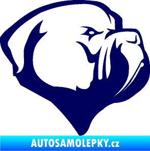 Samolepka Pes 116 pravá pitbull tmavě modrá