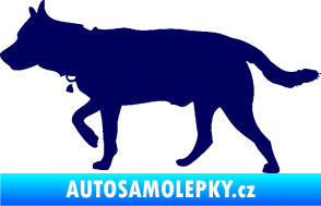 Samolepka Pes 121 levá německý ovčák tmavě modrá
