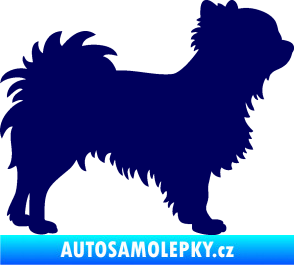 Samolepka Pes 156 pravá čivava tmavě modrá