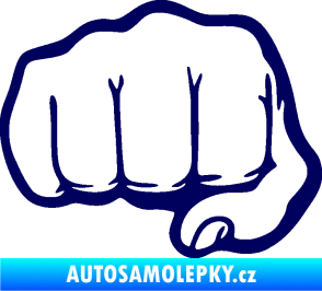Samolepka Pěst 002 levá tmavě modrá