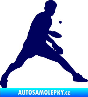 Samolepka Ping pong 002 pravá tmavě modrá