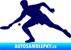 Samolepka Ping pong 001 levá tmavě modrá