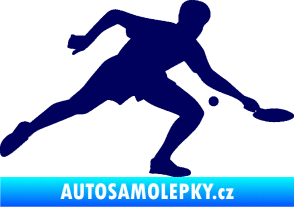 Samolepka Ping pong 001 pravá tmavě modrá