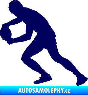Samolepka Ping pong 004 levá tmavě modrá