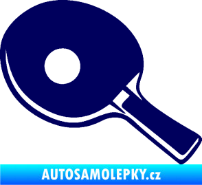 Samolepka Ping pong pálka levá tmavě modrá