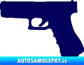 Samolepka Pistole 001 levá tmavě modrá