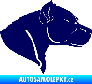 Samolepka Pitbull 004 pravá tmavě modrá