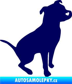 Samolepka Pitbull 005 pravá tmavě modrá