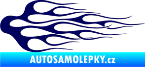 Samolepka Plameny 008 tmavě modrá