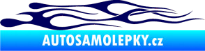 Samolepka Plameny 015 tmavě modrá