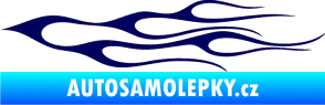 Samolepka Plameny 021 tmavě modrá