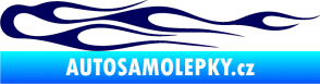 Samolepka Plameny 024 tmavě modrá