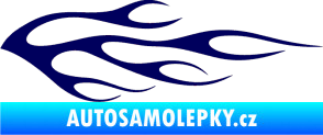 Samolepka Plameny 058 tmavě modrá