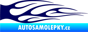 Samolepka Plameny 059 tmavě modrá