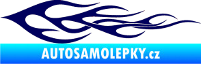 Samolepka Plameny 062 tmavě modrá