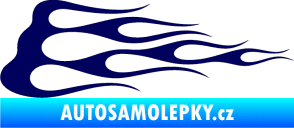 Samolepka Plameny 074 tmavě modrá