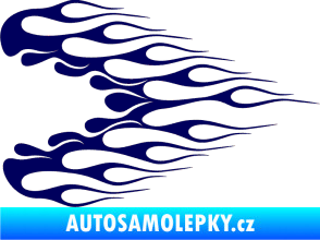 Samolepka Plameny 078 tmavě modrá