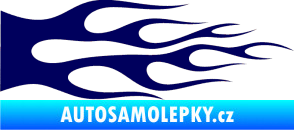 Samolepka Plameny 087 tmavě modrá