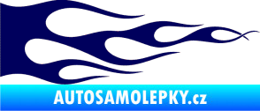 Samolepka Plameny 090 tmavě modrá
