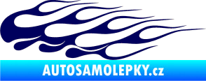 Samolepka Plameny 091 tmavě modrá