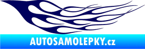 Samolepka Plameny 097 tmavě modrá