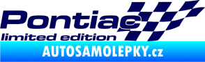 Samolepka Pontiac limited edition pravá tmavě modrá
