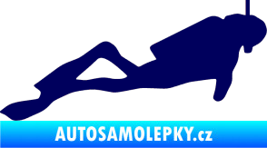 Samolepka Potápěč 009 pravá tmavě modrá