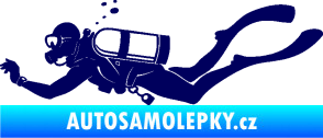 Samolepka Potápěč 011 levá tmavě modrá