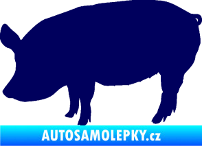 Samolepka Prase 001 levá tmavě modrá