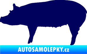 Samolepka Prase 002 levá tmavě modrá