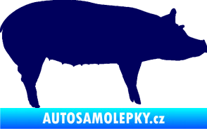Samolepka Prase 002 pravá tmavě modrá